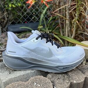 Nike Air Zoom Pegasus 41 HF3939-900 Women's Sz 10 White Gray Nike By You Custom